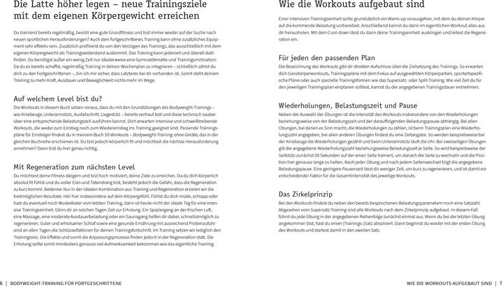 Produktbild 50 Workouts – Bodyweight-Training für Fortgeschrittene (Deutsch, Marcel Doll, 2024)