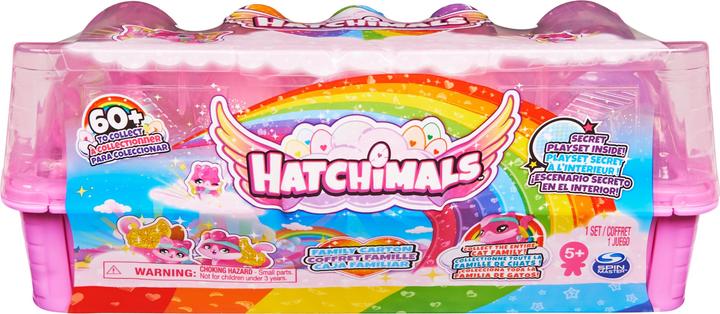 Produktbild Hatchimals Family Adventures Eierkarton mit Katzen-Familie, Spielset mit 10 CollEGGtibles-Figuren