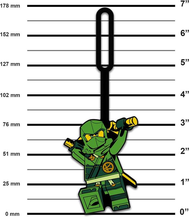 Actual product image LEGO Ninjago silicon Bag Tag - Lloyd 9 cm (Locks & Trailers)