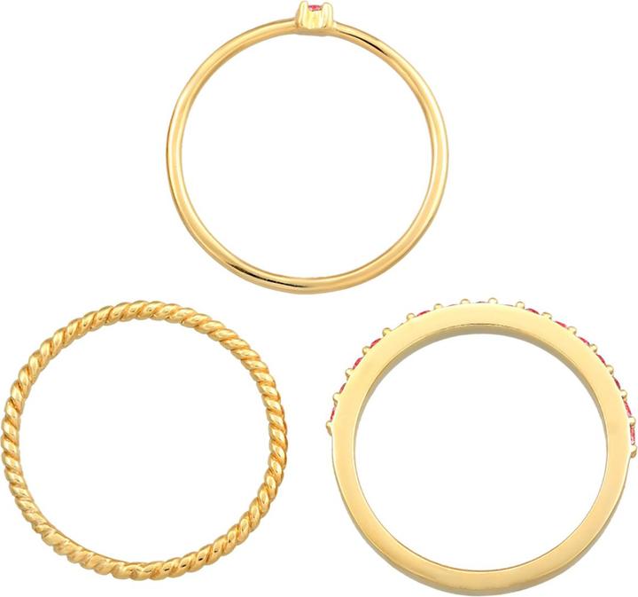 Immagine prodotto Elli Anello con cristalli pastello multicolore in argento 925 (62, 925 Argento)