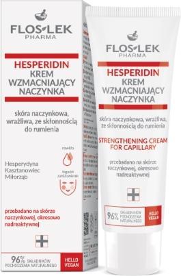 Actual product image Floslek Pharma Hesperidin Krem wzmacniający naczynka - skóra naczynkowa,wrażliwa ze skłonnością do (50 ml, 24h cream)