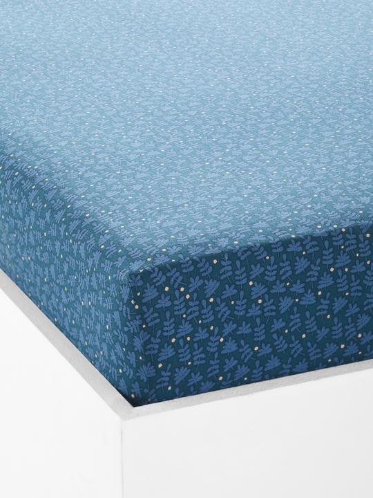 Bleu foncé Imprimé