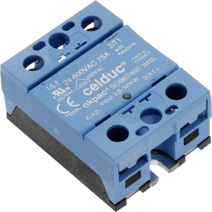 Actual product image Celduc Solid state relay SO867070 75 A Switching voltage (max.): 510 V/AC 1 pc.