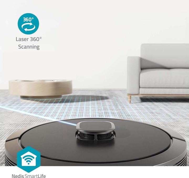 Productafbeelding Nedis SmartLife Robotstofzuiger Lasernavigatie | Wi-Fi | Capaciteit opvangbak: 0,6 l | Au (Stofzuigrobot)