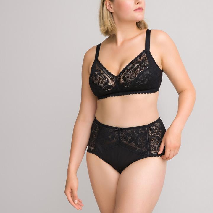 Actual product image La Redoute Collections JEANNE recycled lace bra (85 C)