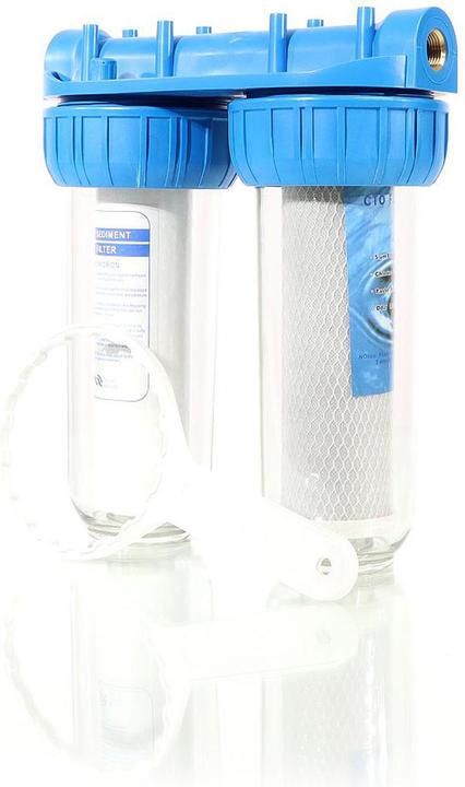 Produktbild Naturewater NW-BR10B3 Doppelfilter Wasserfilter 26,16mm 3/4" Sediment Aktivkohle (2 x)