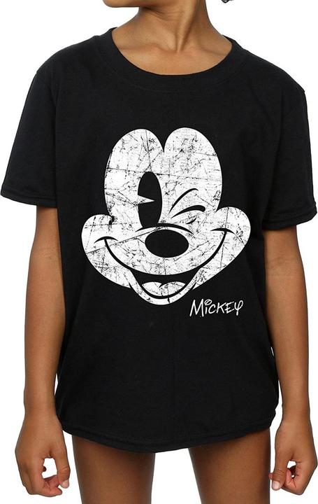 Immagine prodotto Disney T-shirt in cotone per bambine con visiera di Topolino (140, 146)