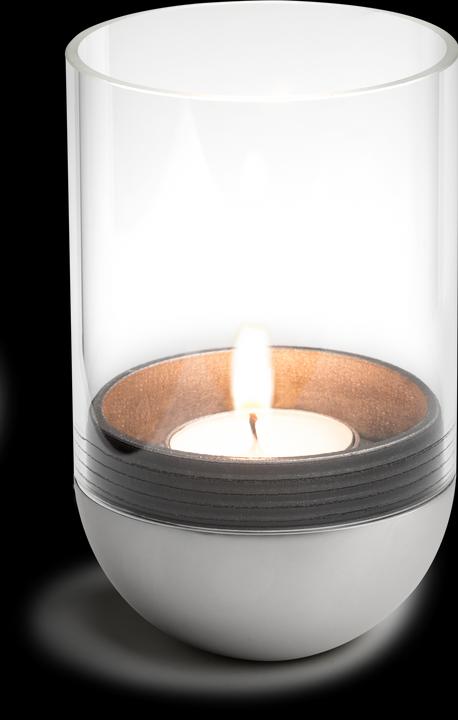 Höfats Windlicht GRAVITY CANDLE M90 (1 x, 8 x 13 cm)