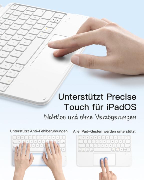 Actual product image Inateck Keyboard iPad 04122 white (KB04122 white) (DE)
