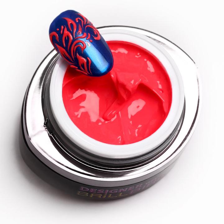 Immagine prodotto BrillBird Designer Gel Neon Coral - 3ml (Neon corallo, Smalto)