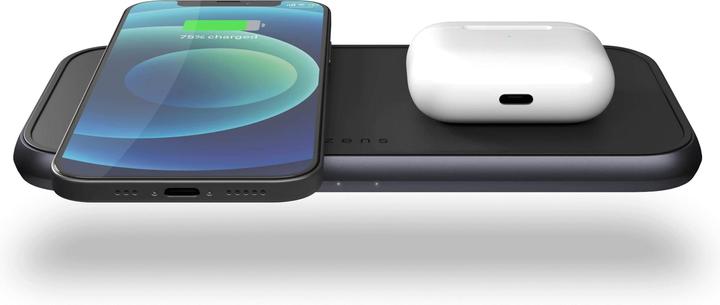 Actual product image Zens Aluminium Dual Fast Wireless Charger 30W USB PD (20 W)