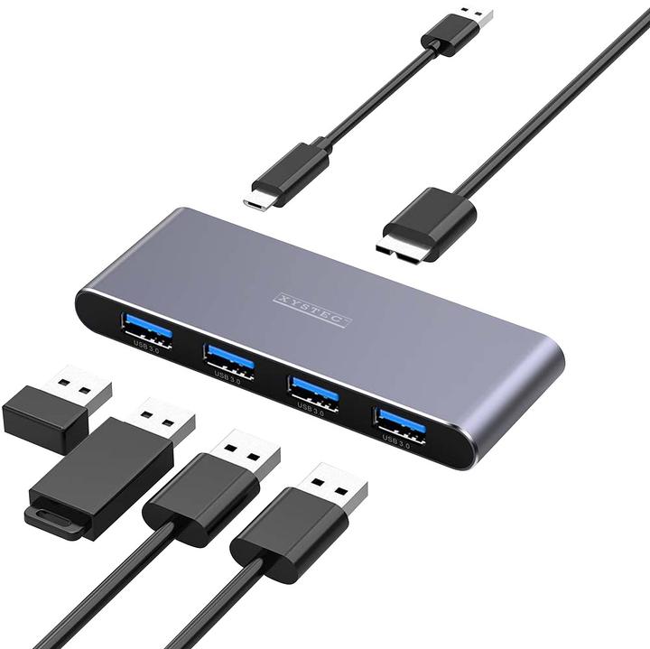 Produktbild Xystec WLAN-USB-3.0-Hub mit 4 einzeln schaltbaren Ports (4 Ports)