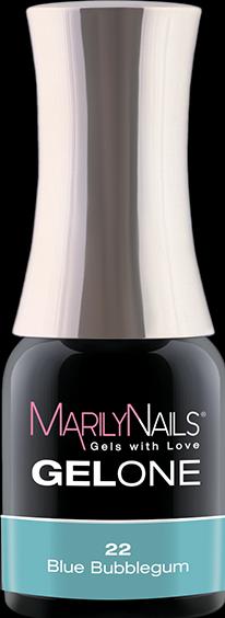 Immagine prodotto Marily Nails GELONE - 22 Blue Bubblegum (22 Gomma da masticare blu, Smalto per unghie effetto gel)