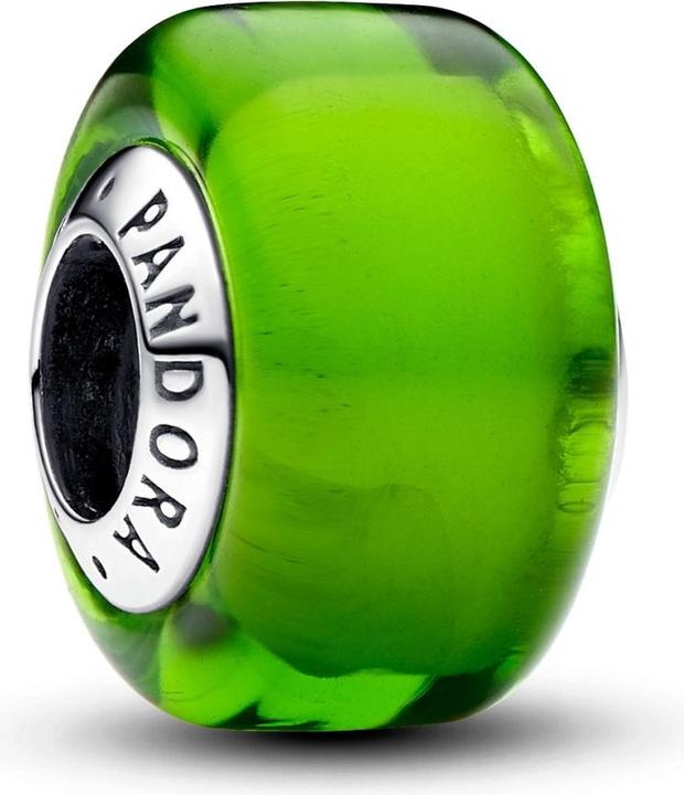 Pandora Grünes Murano Glas Mini Charm (Sterling Silber 925)