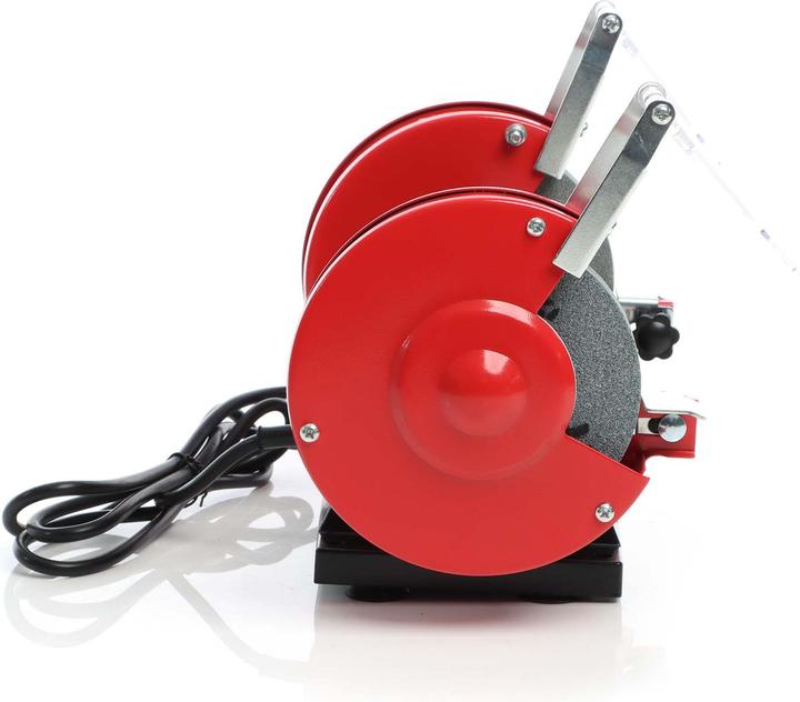 Actual product image Wiltec Bench Grinder 120W with 2x⌀125mm with Fine and Coarse Grinding Discs at 2950rpm