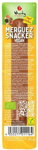 Immagine prodotto Wheaty Merguez Snacker VEGAN Organic (30 g)