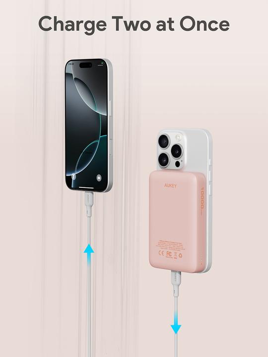 Actual product image Aukey MagFusion Slim (10000 mAh, 20 W, 37 Wh)