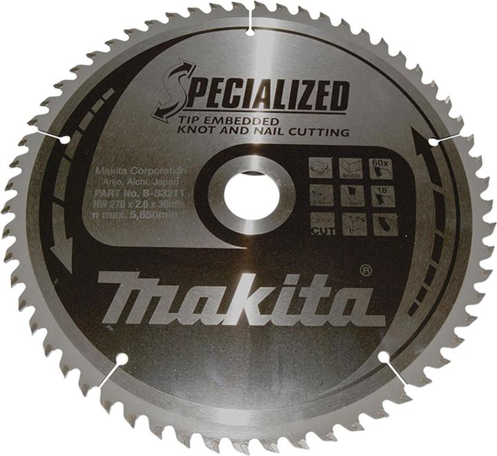 Produktbild Makita SPECIALIZED Sägeb.270x30x60Z
