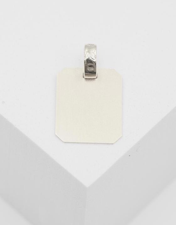 Immagine prodotto Muau Piastra d'incisione rettangolare (Oro bianco 750)