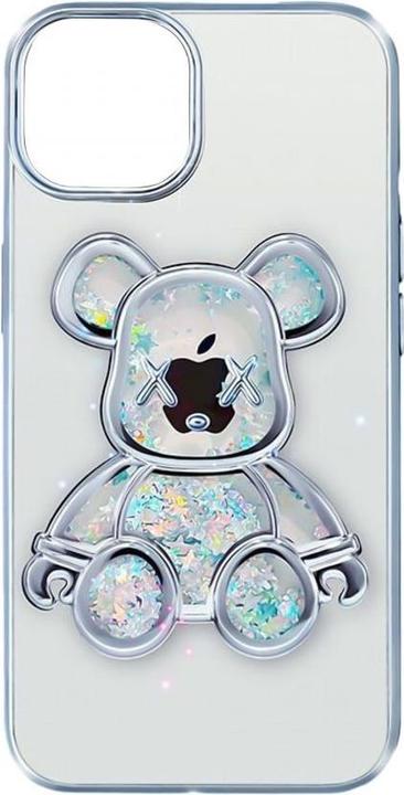 Productafbeelding iLike iPhone 13 Silicone Hoesje Verlangen Beer Print (Apple iPhone 13)