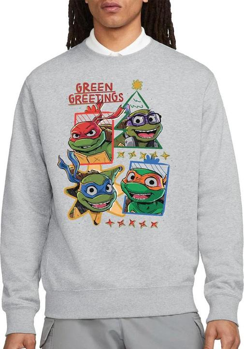 Immagine prodotto Teenage Mutant NT Green Greetings Felpa Natale Adulto Unisex (L)