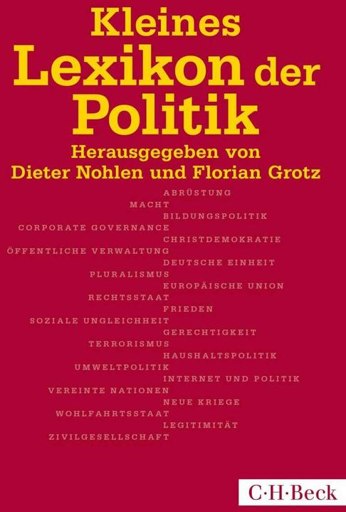 Produktbild Kleines Lexikon der Politik (Deutsch, Florian Grotz, Dieter Nohlen, 2015)