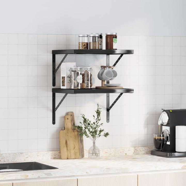 Actual product image VidaXL Wall shelves 2 pcs. 50 x 40 cm Noble (50 x 40 x 3 cm)