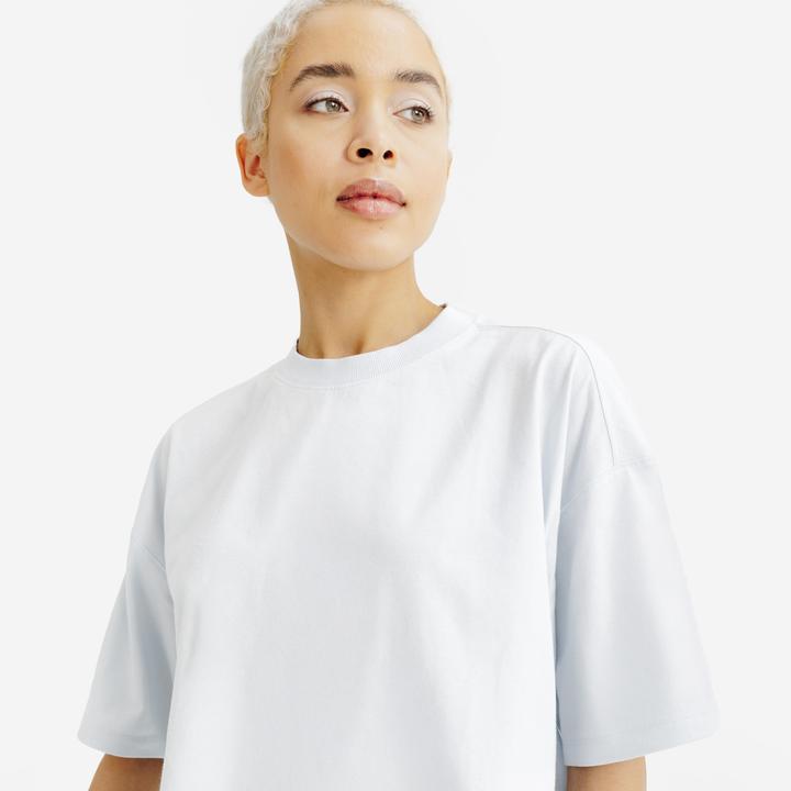 Image du produit Decathlon T shirt crop top femme, bleu (XS)