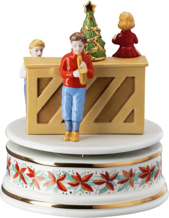 Actual product image Hutschenreuther Music box XXL 2023 Christmas sounds, height 17.5 cm