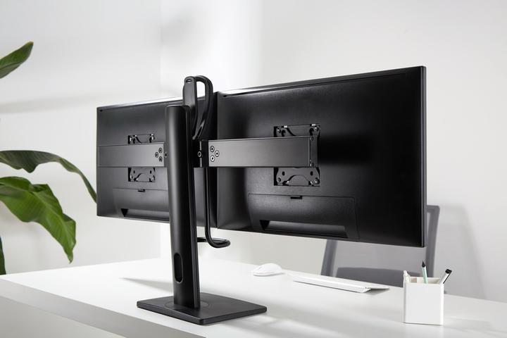 Actual product image Gembird Stojak biurkowy na dwa monitory z regulacją wysokości 17-27inch do 6kg (Table, 27")