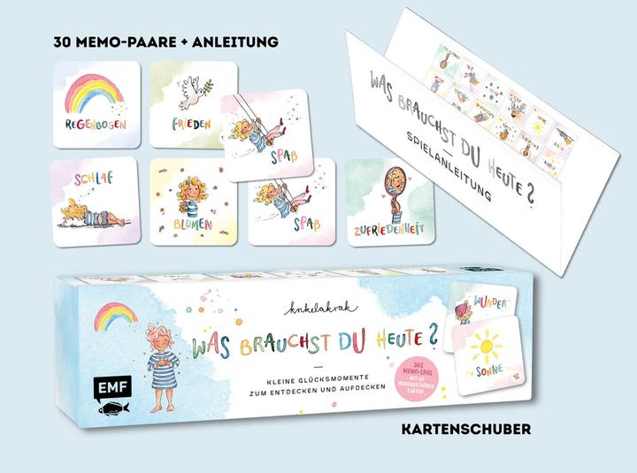 Produktbild Memo-Spiel: Was brauchst du heute? – Kleine Glücksmomente zum Entdecken und Aufdecken (Deutsch)