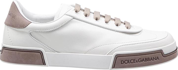 Dolce & Gabbana portofino yatch sneakers in calfskin color white and dove grey (41)