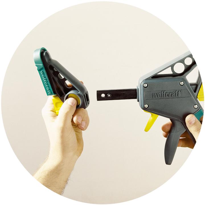 Produktbild wolfcraft wolfcraft 1 EHZ - Einhandzwinge PRO 100/700mm (700 mm)