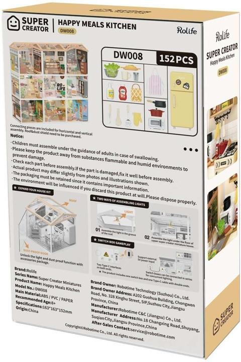 Actual product image Rolife Happy Meals Kitchen