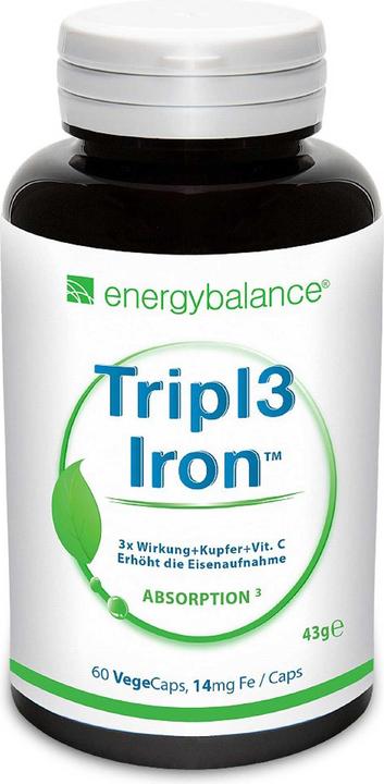 Actual product image Energybalance Tripl3 Iron Iron (60 Piece, Capsules, 43 g)