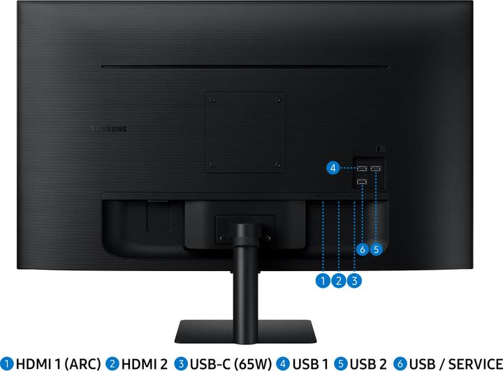 Actual product image Samsung LS32AM700URXEN (3840 x 2160 Pixels, 32")