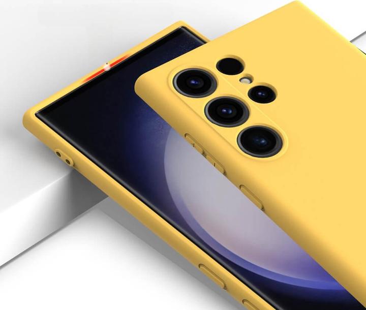 Produktbild Cover-Discount Silikon Gummi Hülle gelb (Samsung Galaxy S24 Ultra)