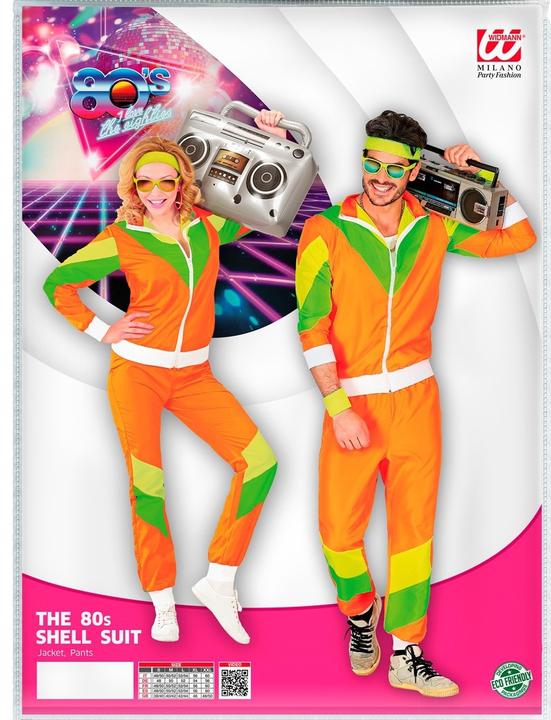 Actual product image Widmann 80s - Neon Tracksuit (XL)