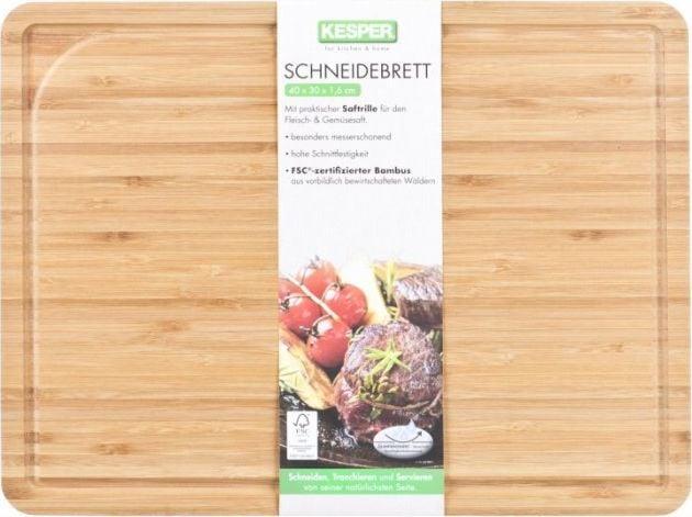 Productafbeelding Kesper Bamboe snijplank met zadelgroef L
