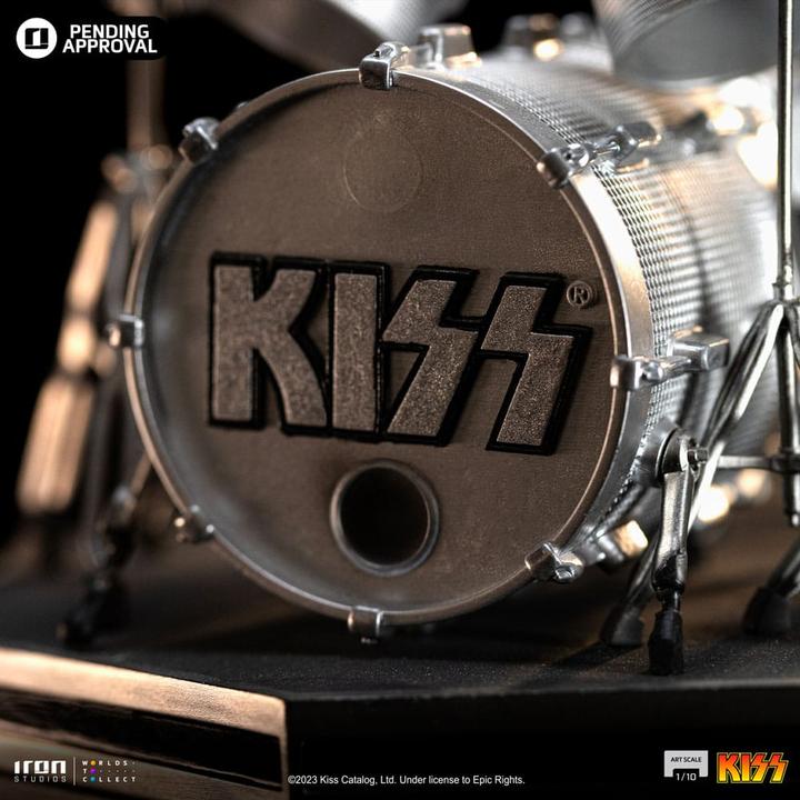 Actual product image Iron Studios Kiss Art Scale Statue 1/10 Peter Criss Limited Edtition 22 cm
