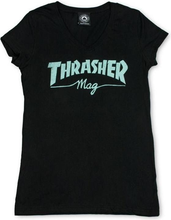 Produktbild Thrasher Girl Mag Logo V-Neck T-Shirt (L)