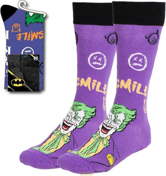 Cerdá DC Comics Socken Joker 38-45 (Einzelpack, 38 - 45)