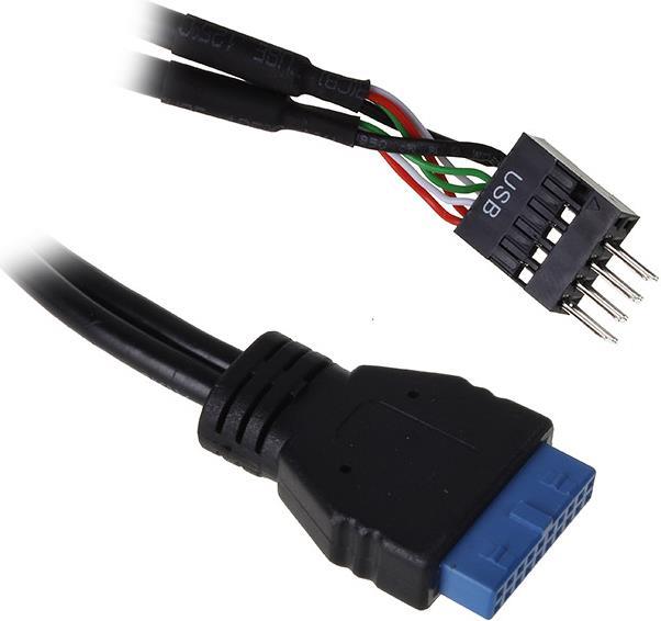 Produktbild InLine Adapter intern USB 3.0 zu intern USB 2.0 - 15 cm (0.15 m, USB 2.0)