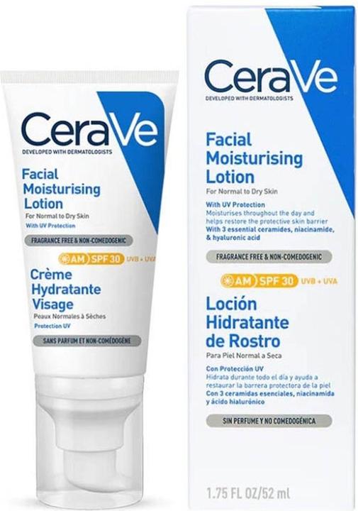 Energy Label CeraVe Moisturising Face Cream (52 ml, Day cream, SPF 30)