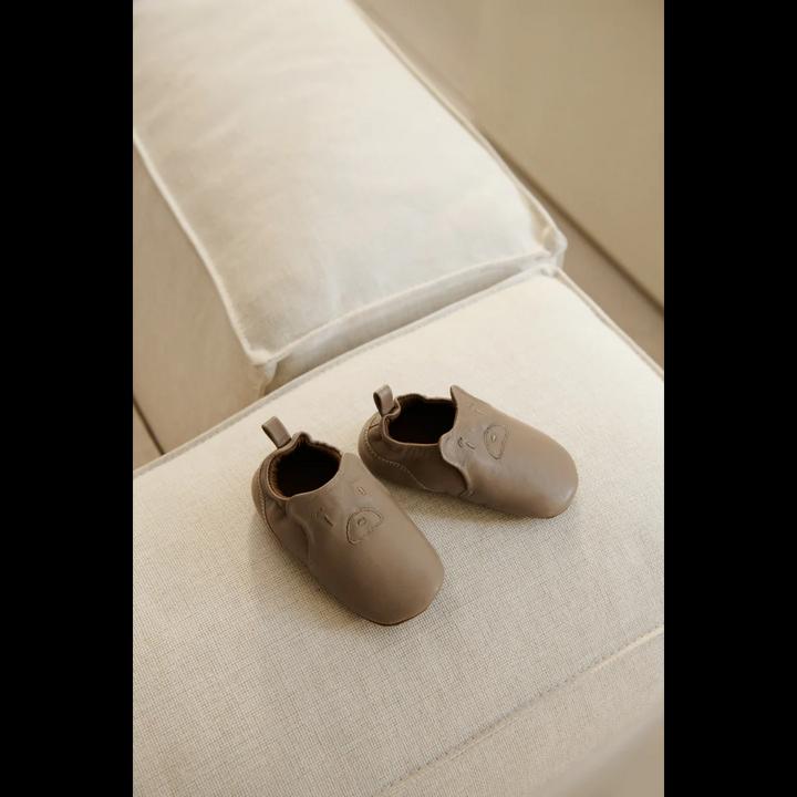 Immagine prodotto Liewood Pantofole in pelle / Fringuelli Eliot con faccia d'orso Mist (18)