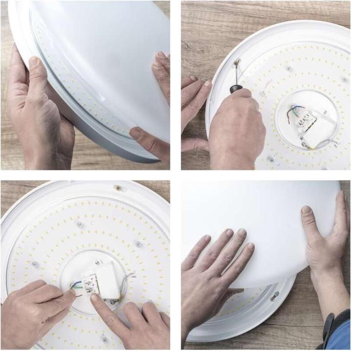 Produktbild Emos LED-Deckenleuchte TIVI, A CLASS, rund weiss 8,6W, IP44, Warmweiss (1300 lm)