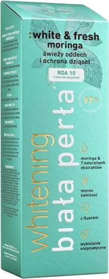 Produktbild NoName White Pearl: Whitening White & Fresh Moringa Fresh Breath And Gum Protection Toothpaste 75Ml (75 ml)