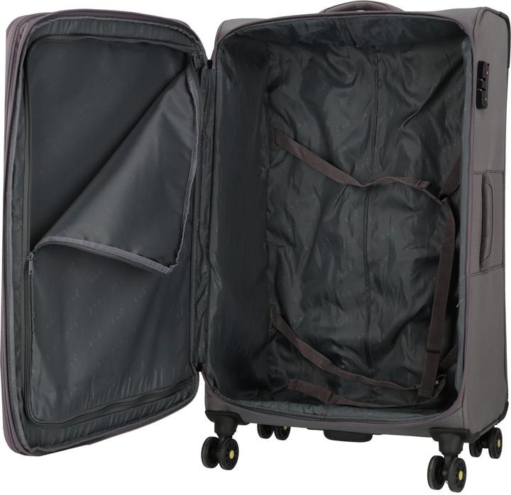 Actual product image D&N Travel Line 9704 4-wheel trolley L 78 cm with expansion fold (107 l, L (90 - 115l))