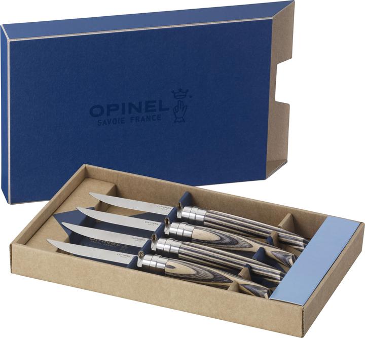 Produktbild Opinel Holzkasette mit 4 Tafelmessern (4 Stück)