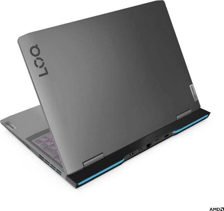 Actual product image Lenovo LOQ 16APH8 AMD Ryzen 7 7840HS 16inch 16GB 512GB SSD RTX4050 6GB W11H Storm Grey Qwerty (16", 16 GB, 512 GB, Eng. Int.)